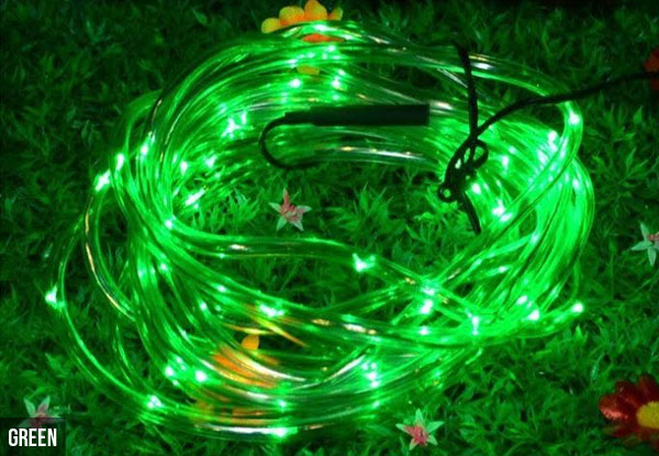$22.90 for a Set of 120 LED 8m Solar Powered Water-Resistant Tube Rope Light with Mood Creation Switch