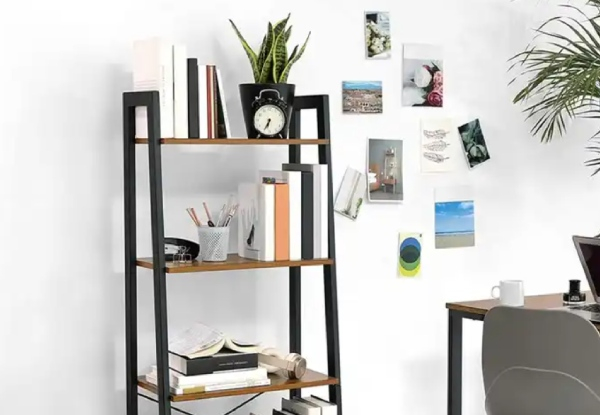 Vasagle Four-Level Book Shelf Ladder Rack Display