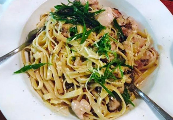 $22 for Any Two Lunch Mains or  
$35 for Any Two Dinner Mains (value up to $70)