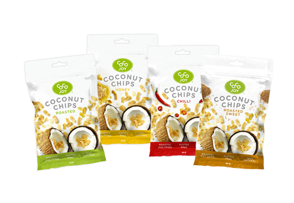$13.50 for a 10-Pack of Coco Joy Coconut Chips – Four Flavours Available with Free Shipping