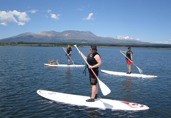 $25 for a Tongariro Stand Up Paddleboard Adventure (value up to $50)