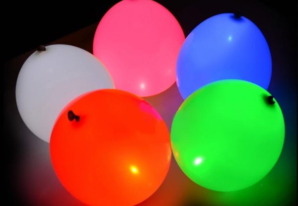 $24 for Two Packs of 20 LED Light Up Balloons in Five Mixed Colours