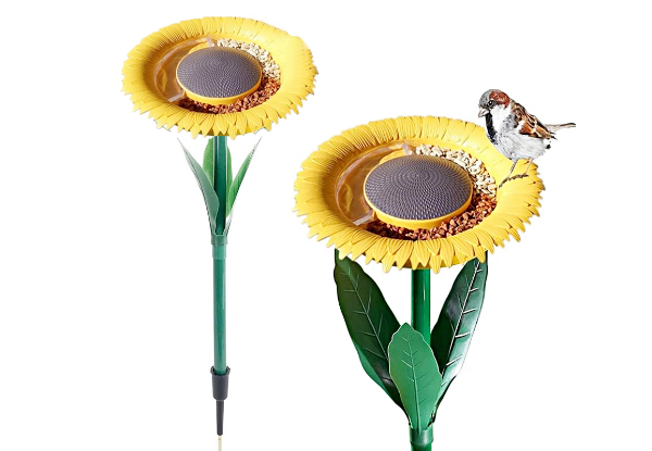 Outdoor Sunflower Standing Bird Feeder - Option for Two-Pack