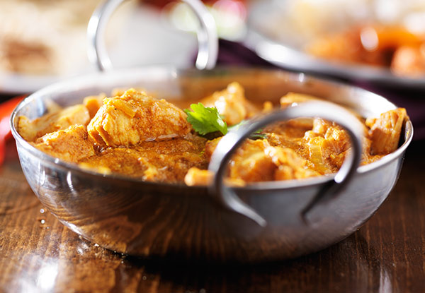 $22 for Two Curries, Rice & Two Plain Naans – Dine In or Takeaway, Davies Store Location Only (value up to $39)