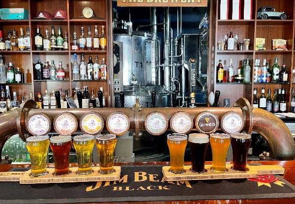 Premium Craft Beer Tasting for Two in NZ's Oldest Microbrewery Pub incl. Delicious Bar Food Snacks - Options for up to Four People