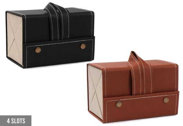 Travel Sunglasses Organiser Case - Available in Two Colours & Option for Six-Slots