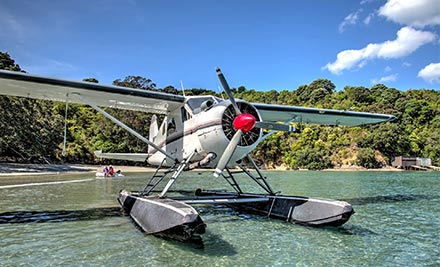$489 for a Waiheke Deluxe Experience incl. Scenic Flight, Return Ferry, Ecozip Adventure & a Dozen Oysters & Bubbles at the Oyster Inn