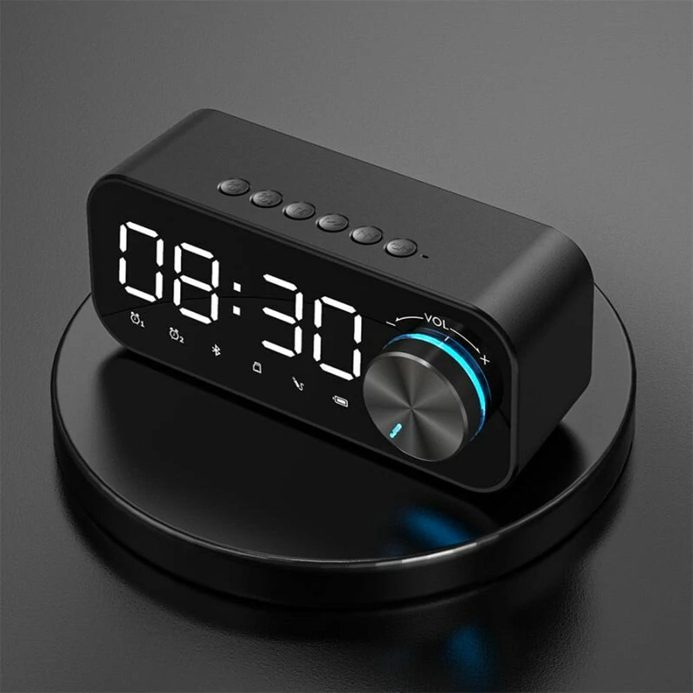 Digital Radio LED Alarm Clock & Speaker - Four Colours Available