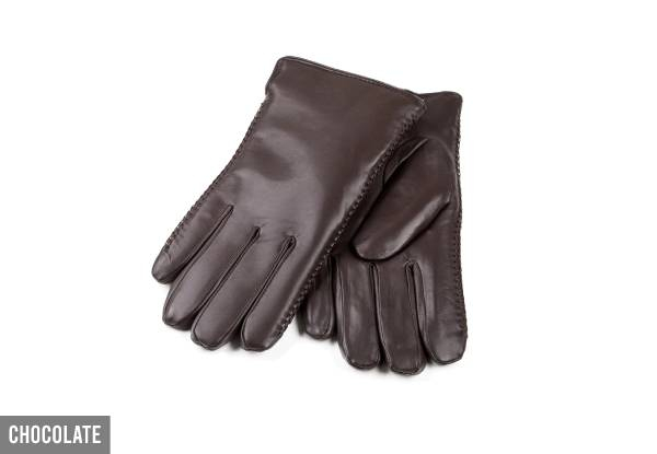 Ugg Men's Nappa Gloves - Available in Two Colours & Four Sizes