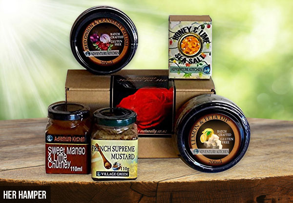 From $28 for a Hamper of Delicious Condiments for Him & Her incl. Nationwide Delivery