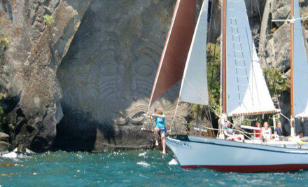 $21 for a Lake Taupo Cruise to Maori Rock Carvings (value up to $39)
