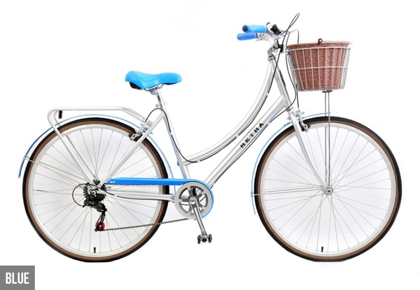 $279.99 for a Vintage-Style Bike incl. Basket with Free Shipping – Available in Two Colours