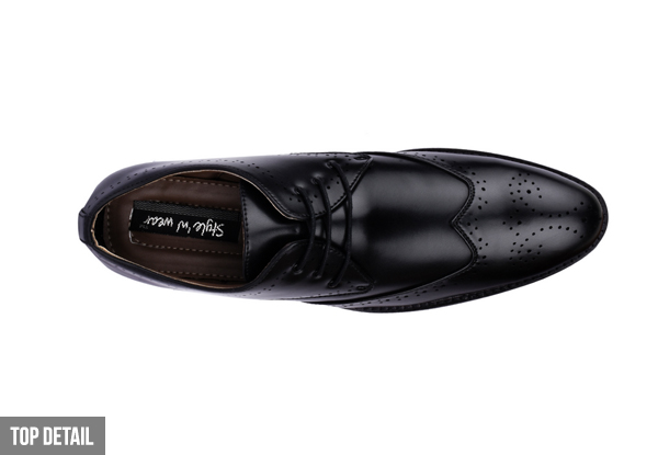 $58 for a Pair of Men's Brogue Shoes – Available in Three Colours
