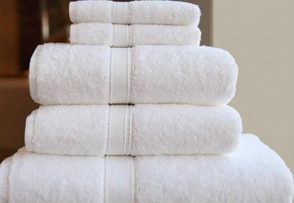 $35 for a Set of Five Cotton Bath Towels