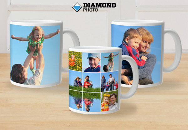 $17 for Two Standard White Mugs with Full Wrap Image or $19 for a Magic Wow Mug