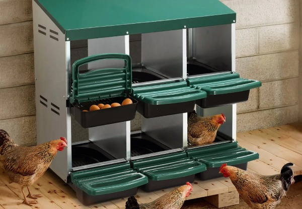 Six-Hole Two Layer Chicken Nesting Box