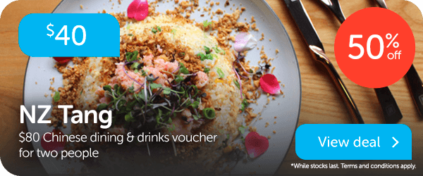 Chinese dining and drinkns voucher for two people