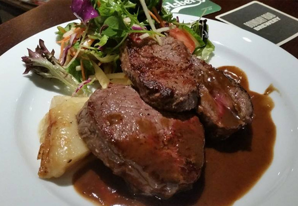 $40 for Two Mains & Two Glasses of Wine or Beer (value up to $74)