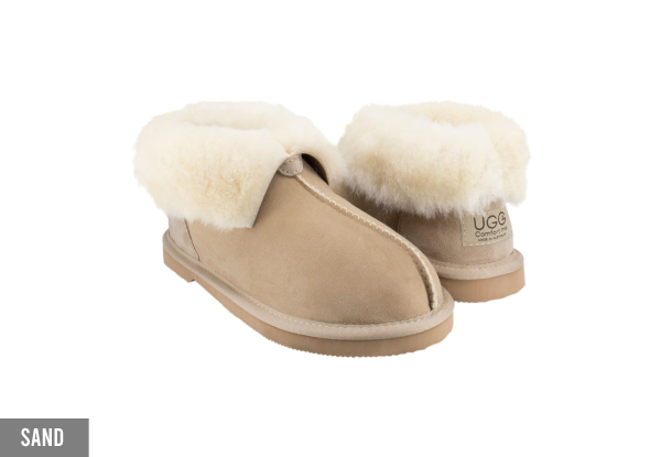 Ugg Australian-Made Water-Resistant Classic Unisex Sheepskin Slippers - Available in Five Colours & 10 Sizes