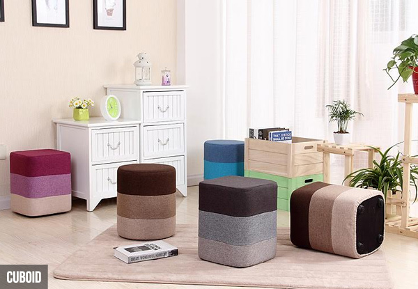 $19.90 for a Colourful Fabric Footstool