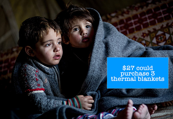 Donate $10, $27 or $58 to UNICEF’s Syrian Children’s Winter Appeal