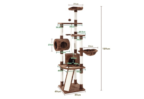 Cat Tree Tower Stand House with Hammock