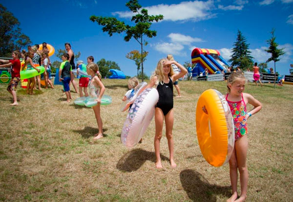 $12 for a One-Hour Ticket & Large Pool Ring for Preschooler’s Waterslide Mania - Pukekohe (value up to $19)