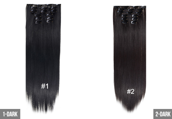 $29 for a Seven-Piece Hair Extension Set – Multiple Colours Available