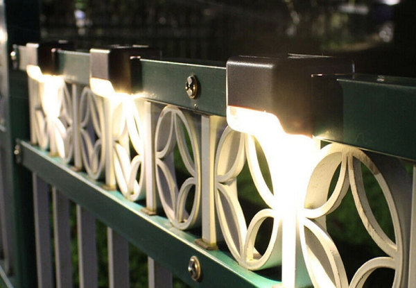 Eight-Pack Solar LED Stairway Light - Two Colours Available