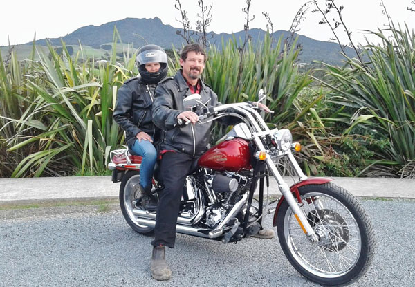 $150 for a Two-Hour Harley® Motorcycle Tour To Raglan & Manu Bay or $450 for a Full Day Whangamata or Coromandel Loop Tour (value up to $595)