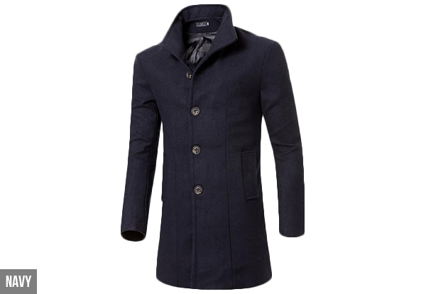 $55 for a Men's Wool Blend Jacket – Available in Five Colours