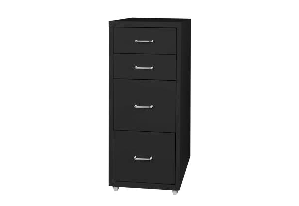 Levede Three-Drawer Office Steel Storage Cabinet - Available in Four Colours & Option for Four-Drawer
