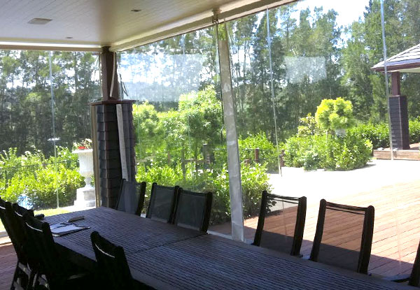 From $127 for a Manual Rollerflex Custom Made-to-Measure Premium Patio Blind – Material & Colour Options Available