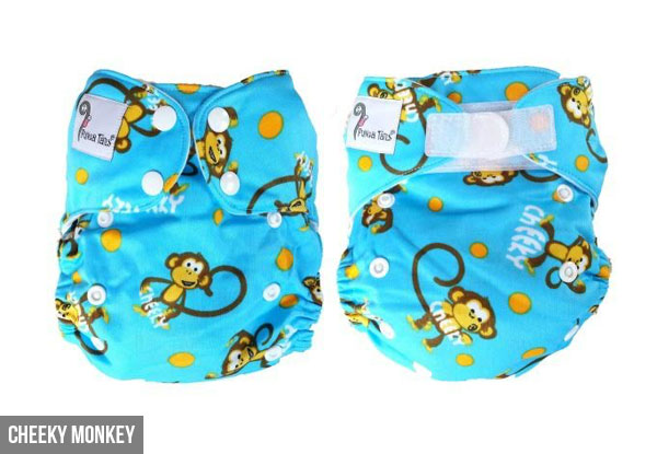 $39 for Two Cloth Nappies by Punga Tails –  Available in Nine Designs