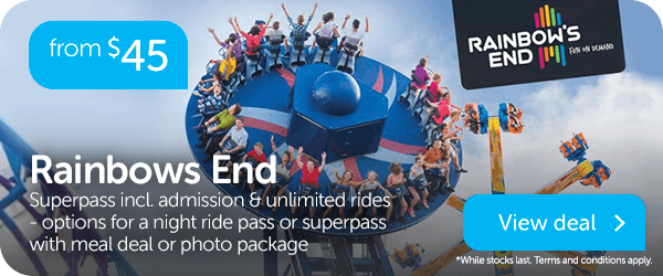 Rainbow's End Superpass incl admission and rides