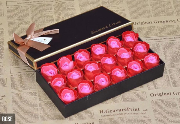 $17 for an 18-Piece Rose Soap Gift Box Set