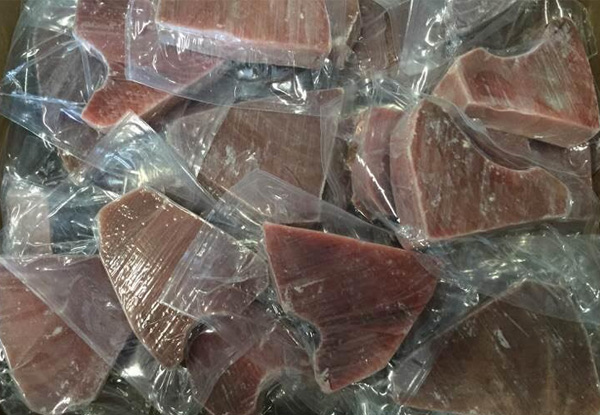 $99 for a 5KG Individually Vacuum Packed Carton of Frozen Raw Tuna Steaks – Pick Up Only (value $193.50)