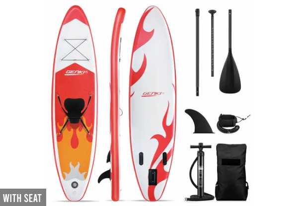 Two-in-One Genki SUP Paddle Board - Three Colours Available & Option with Seat