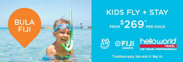 Bula Fiji Kids Fly and Stay