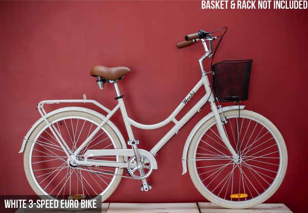 $249 for a Women's Euro Vintage-Style Bike or $309 for a Three-Speed Euro Step-Through Bike (value up to $619)