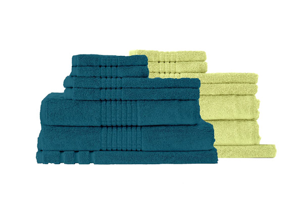 $59 for a Renee Taylor Mosaic Two-Ply 100% Egyptian Cotton Seven-Piece Towel Set 650gsm or $109 for Two Sets  - Free Shipping (value up to $307.90)