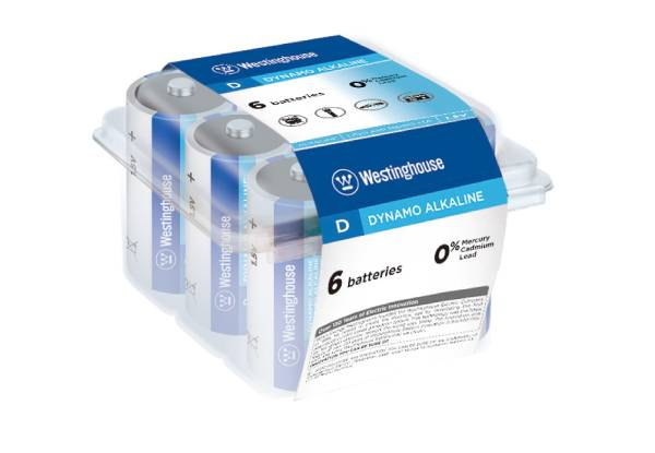 Six-Pack Westinghouse Dynamo Alkaline Batteries - Two Options Available