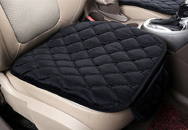 Three-Piece Front & Back Car Seat Cushion  - Option for Two-Pack & Two Colours Available
