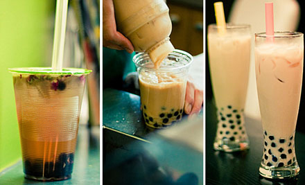 $6 for Two Large Milk Shakes, Ice Cream Sundaes, Smoothies or Bubble Teas (value up to $13.80)