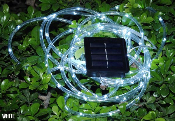 $22.90 for a Set of 120 LED 8m Solar Powered Water-Resistant Tube Rope Light with Mood Creation Switch