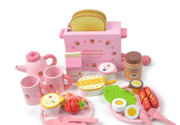 $45 for a Wooden Strawberry Toaster Set