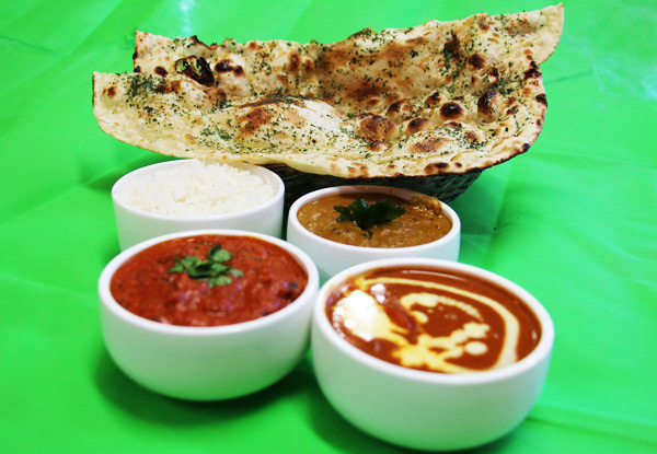 Up to 51% Off Any Two Mains, Naan & Rice – Option for Seafood – Valid for Dine in or Takeaway (value up to $45)