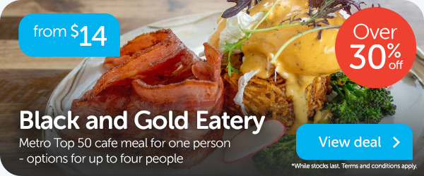 Cafe meal for one person