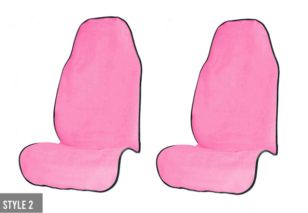 Car Front Seat Protector Cover - Five Styles Available & Options for Two-Pack
