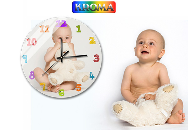 $39 for a Personalised Glass Clock incl. Nationwide Delivery - Round or Square Options